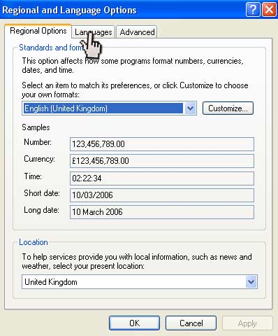 Regional and Language Settings 